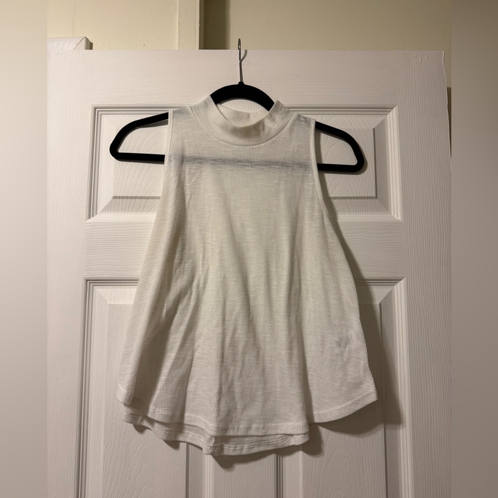 BP collared white ribbed tank size medium